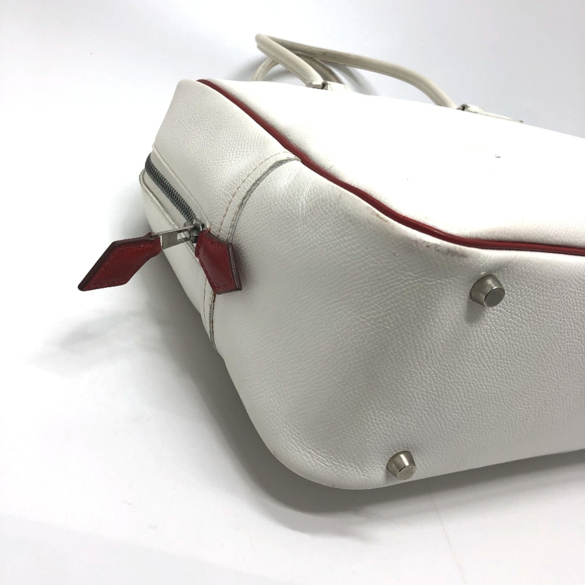 Hermes Purum 32 Bag Hand Bag White SilverHardware