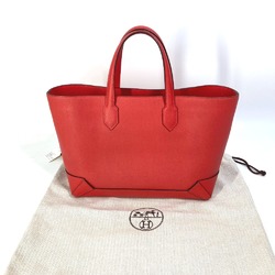 Hermes Hand Bag Tote Bag Rouge tomato Red