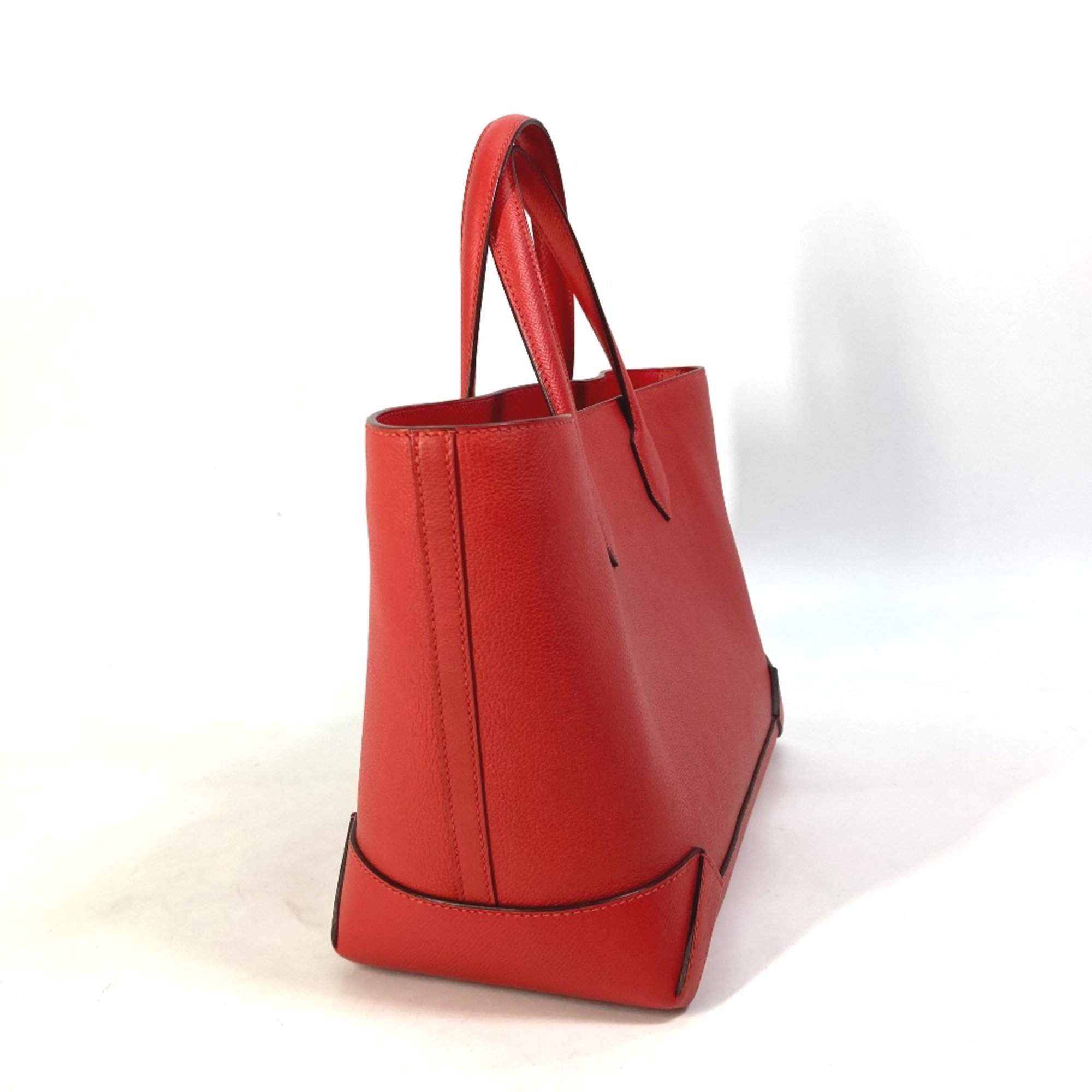 Hermes Hand Bag Tote Bag Rouge tomato Red