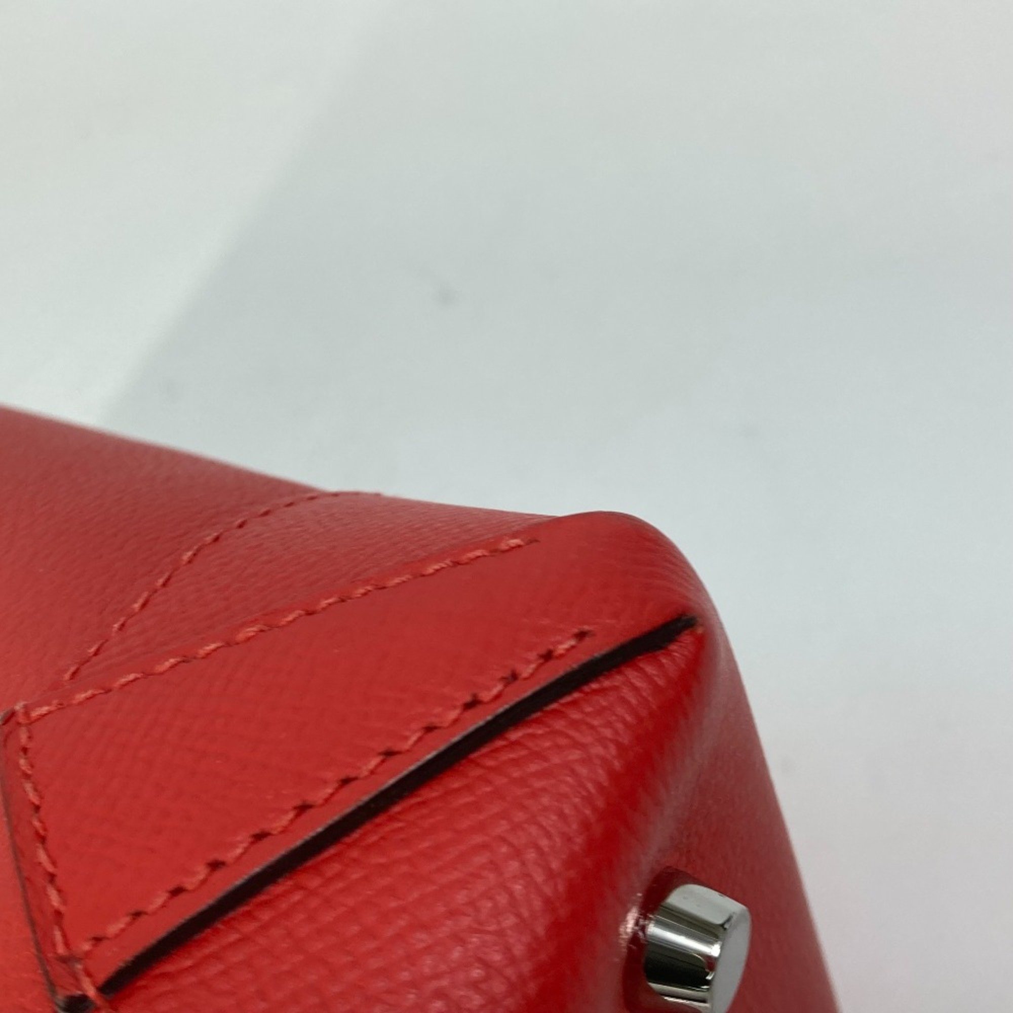 Hermes Hand Bag Tote Bag Rouge tomato Red