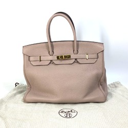 Hermes Tote Bag Hand Bag glycine Pink Based GoldHardware