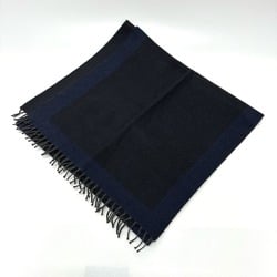 Hermes fringe Scarf Black/Navy