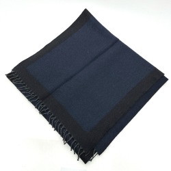 Hermes fringe Scarf Black/Navy