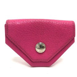 Hermes Coin Compartment coin purse Rose Tyrian pink SilverHardware