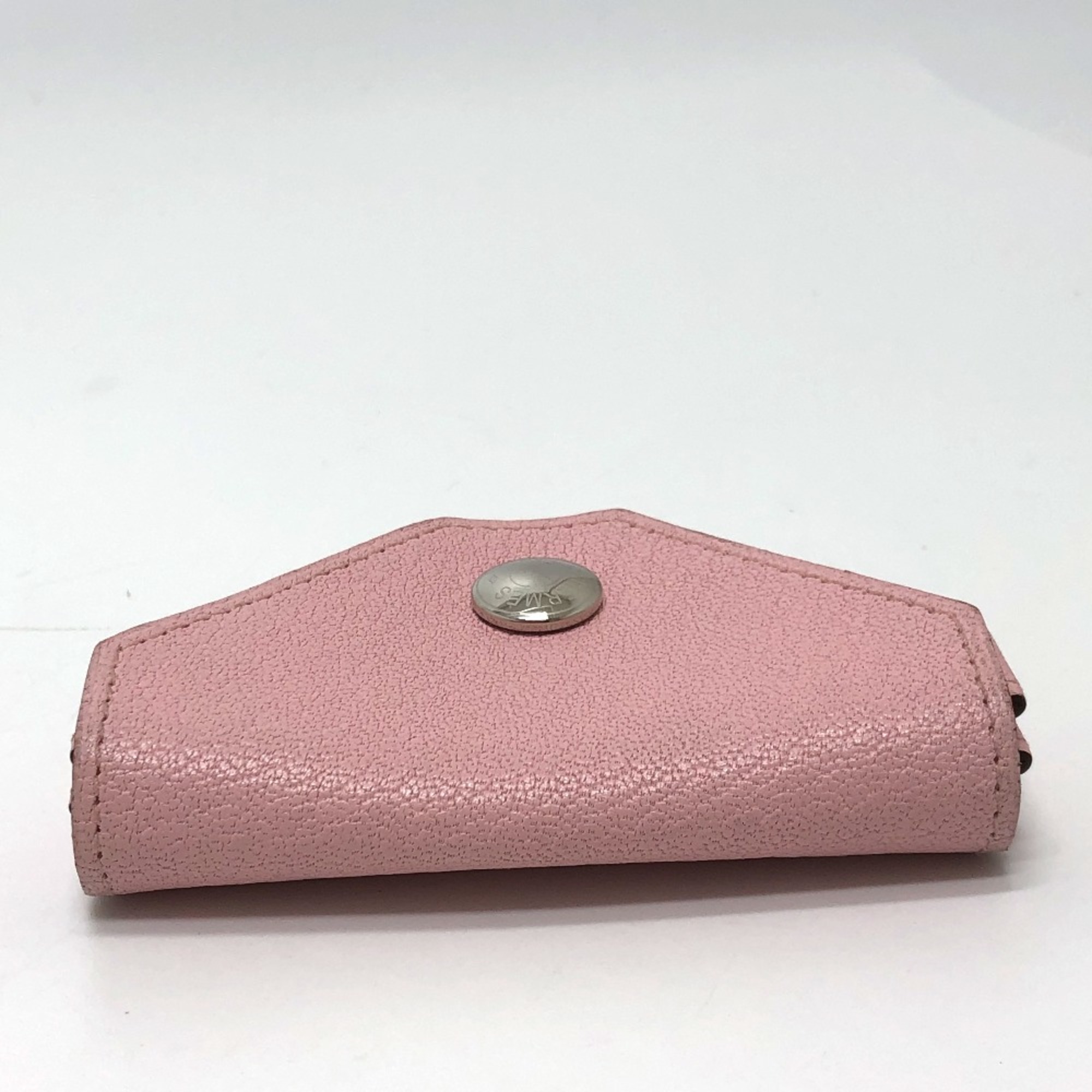 Hermes Coin Compartment coin purse Rose Sakura/Caramel pink SilverHardware