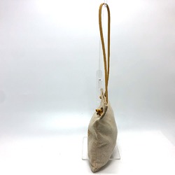 Hermes logo bag shawl Shoulder Bag Beige Brown