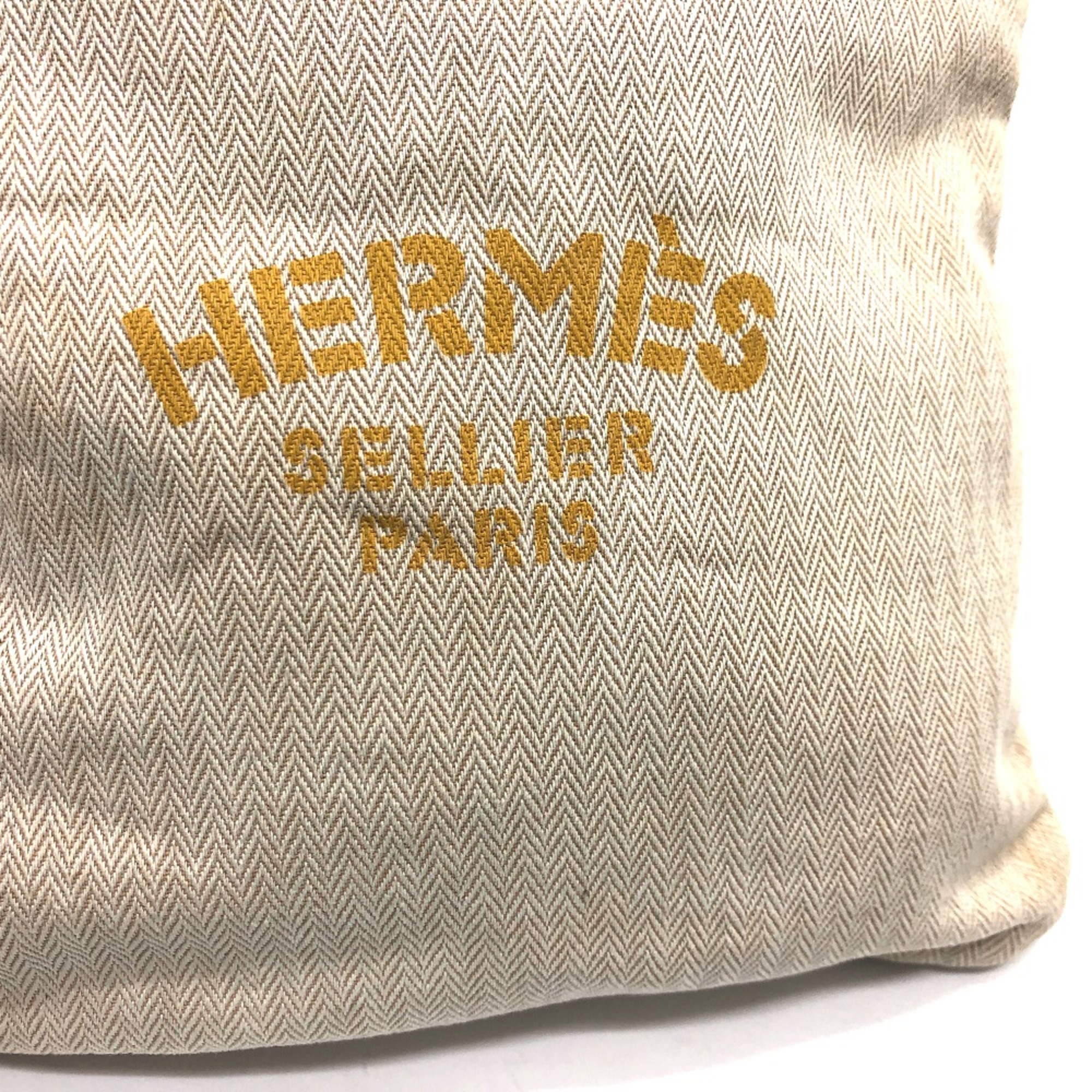 Hermes logo bag shawl Shoulder Bag Beige Brown