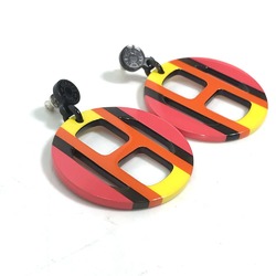 Hermes Lacquerwood Accessories Pierce Sunset orange x pink x yellow