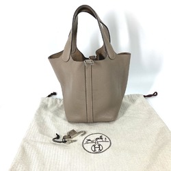 Hermes Bag Tote Bag Hand Bag Trutierle Gray Gray Based SilverHardware