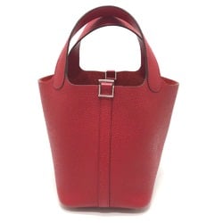 Hermes 18/bag Hand Bag Rouge Kazak Red SilverHardware