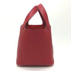 Hermes 18/bag Hand Bag Rouge Kazak Red SilverHardware