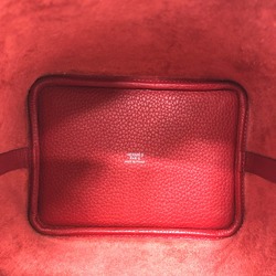 Hermes 18/bag Hand Bag Rouge Kazak Red SilverHardware