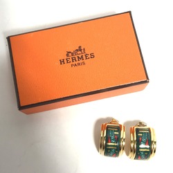 Hermes Accessories Accessories Earrings Green Gold