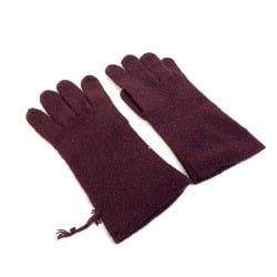 Hermes apparel gloves Glove Bordeaux