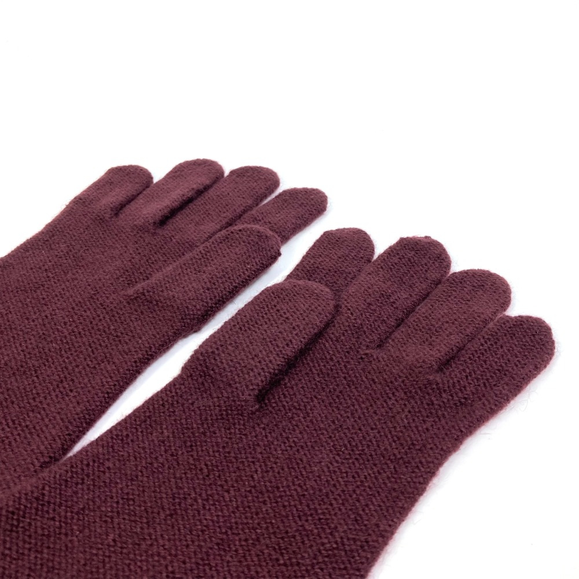 Hermes apparel gloves Glove Bordeaux