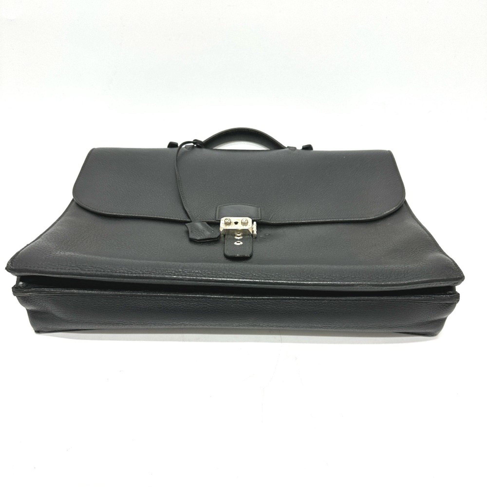 Hermes Hand Bag Business bag Black