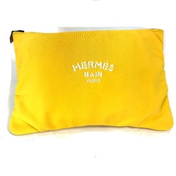 Hermes Pouch Clutch bag yellow