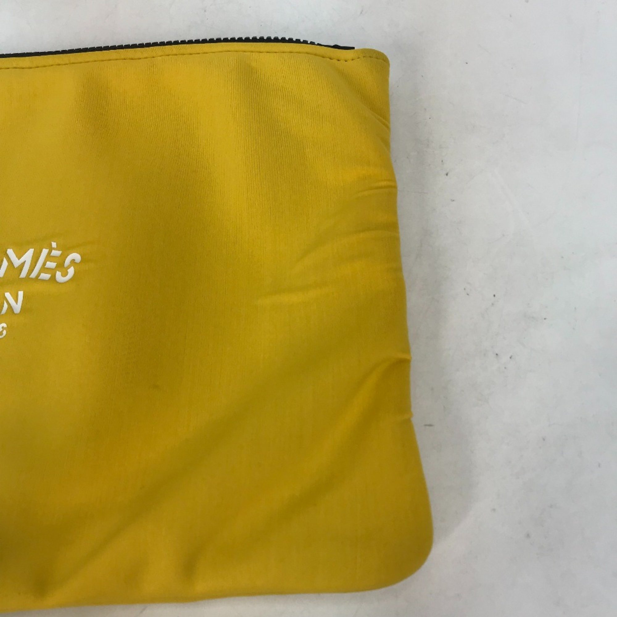 Hermes Pouch Clutch bag yellow