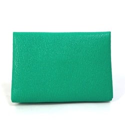 Hermes Coin Compartment coin purse Card Case Bicolor Card Case Mint/Mauve Pale Green pink