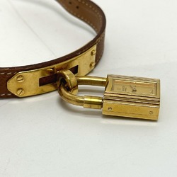 Hermes Quartz Wristwatch Gold Brown belt