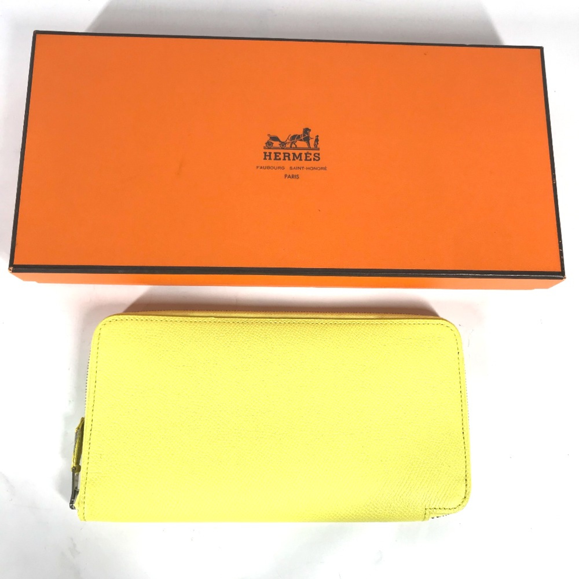 Hermes Long wallet Zip Around Long Wallet yellow