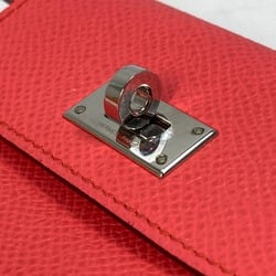 Hermes Kelly Pocket Compact Coin Compartment Wallet coin purse Rose Texas (presumed) pink Silver