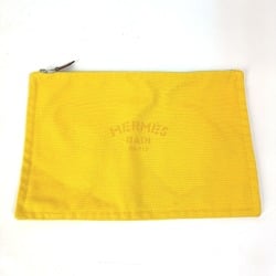 Hermes Clutch bag Flat Makeup Pouch Cosmetics Pouch Pouch yellow