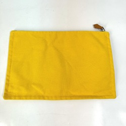 Hermes Clutch bag Flat Makeup Pouch Cosmetics Pouch Pouch yellow