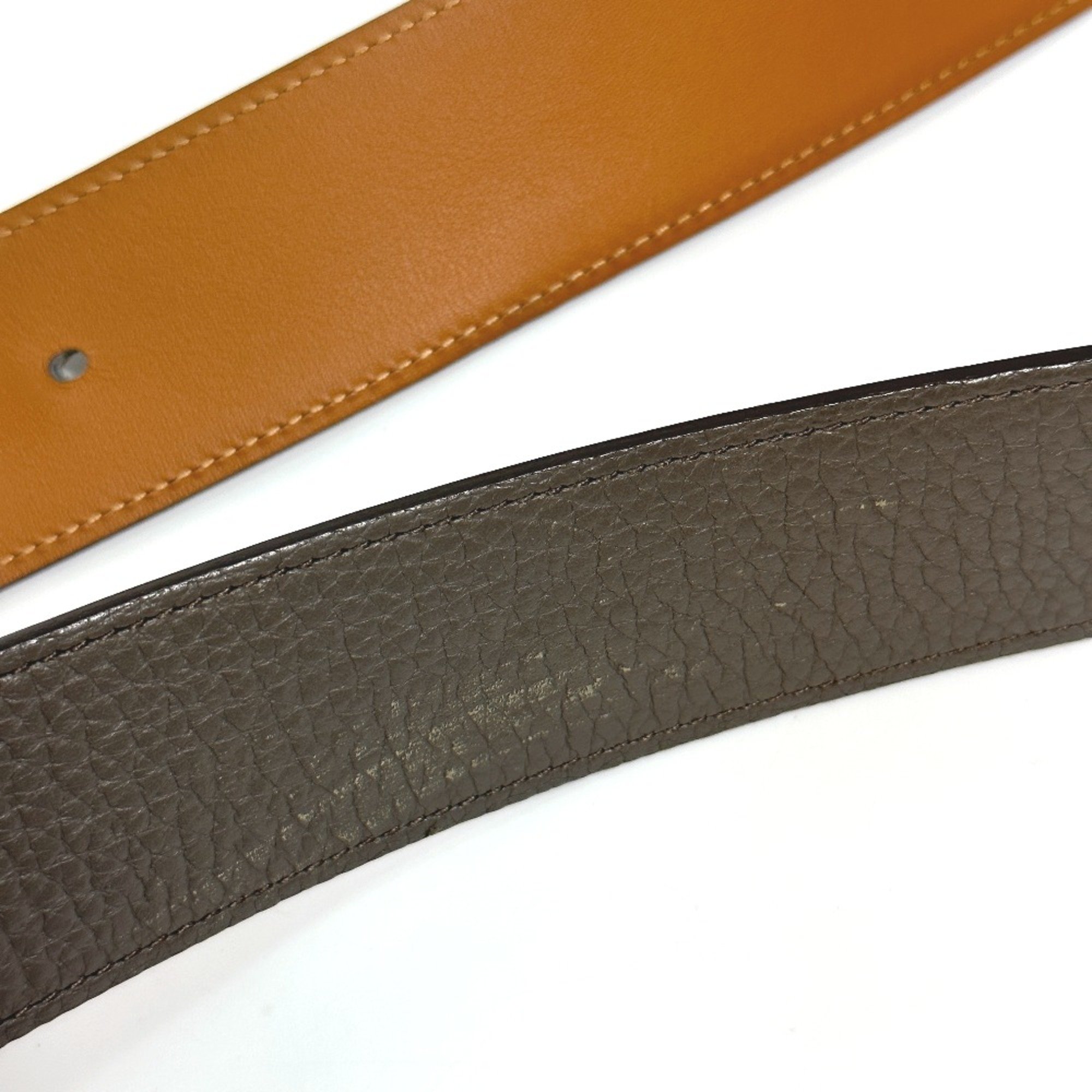 Hermes Serie 40MM belt gray SilverHardware