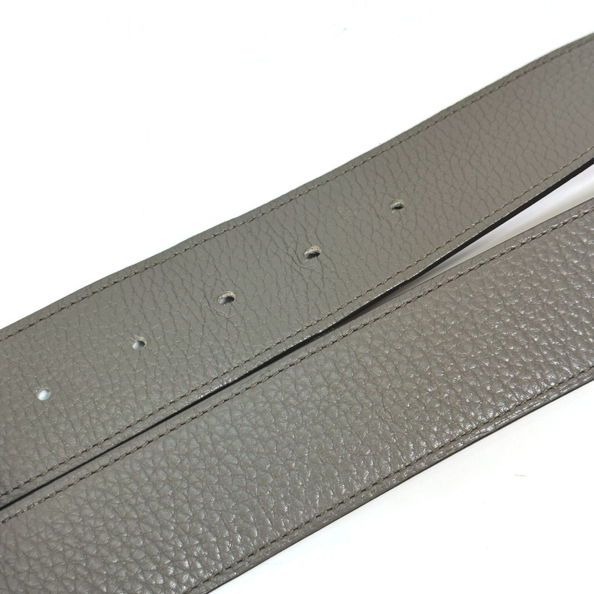 Hermes Serie 40MM belt gray SilverHardware