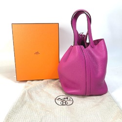 Hermes Bag Tote Bag Hand Bag Magnolia x SilverHardware pink