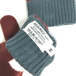 Hermes Glove gloves wine-red White