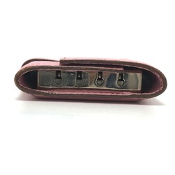 Hermes HHardware 4-Ring Key Case pink