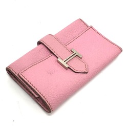 Hermes HHardware 4-Ring Key Case pink