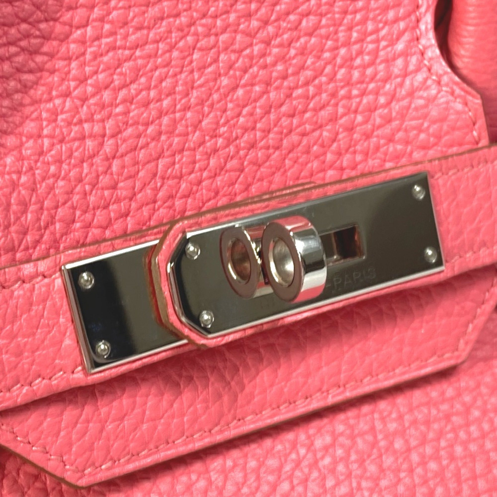 Hermes Bag Tote Bag Hand Bag Rose lipstick pink SilverHardware