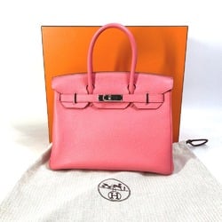 Hermes Bag Tote Bag Hand Bag Rose lipstick pink SilverHardware