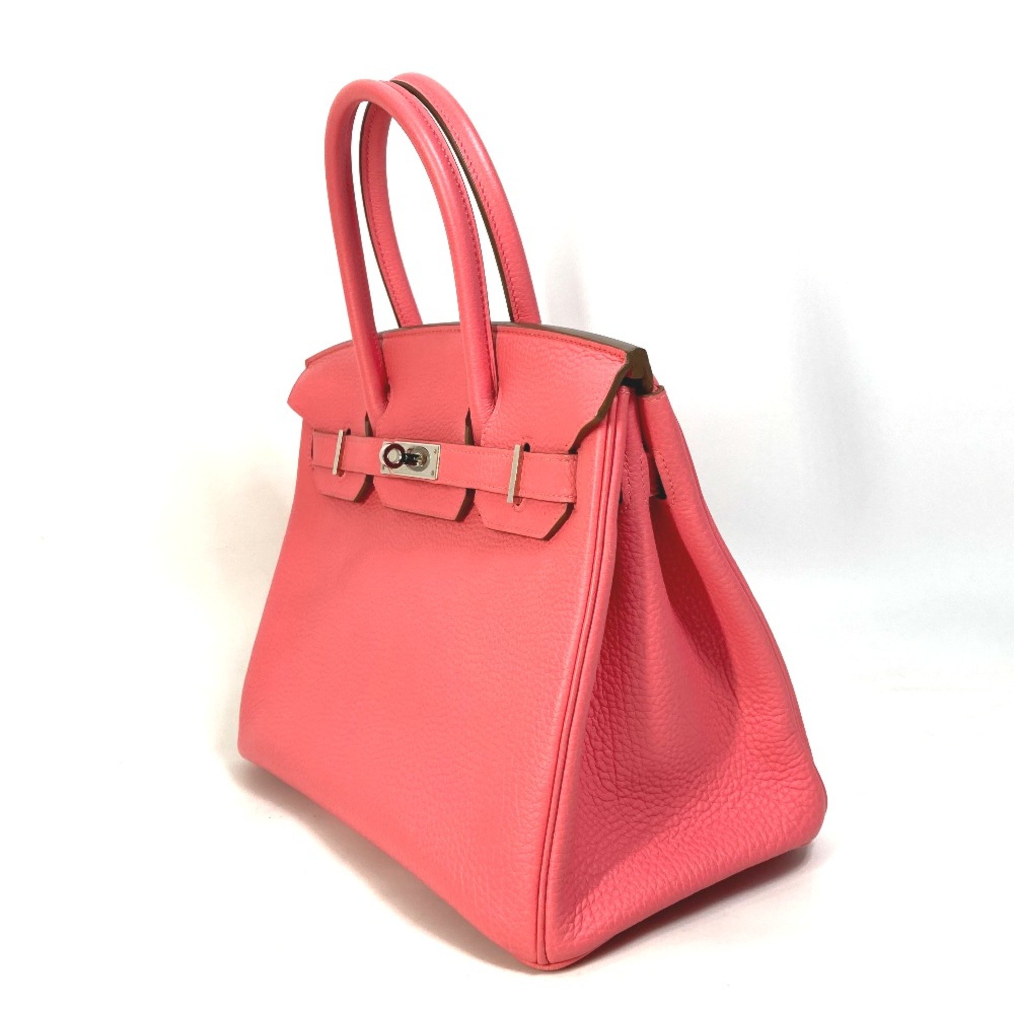 Hermes Bag Tote Bag Hand Bag Rose lipstick pink SilverHardware