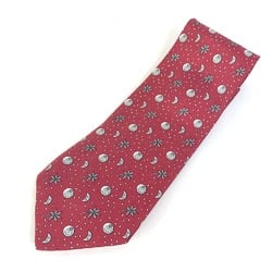 Hermes Moon Fashion Accessories Necktie Bordeaux Based