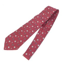 Hermes Moon Fashion Accessories Necktie Bordeaux Based