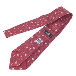 Hermes Moon Fashion Accessories Necktie Bordeaux Based