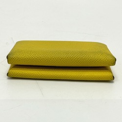 Hermes Coin Compartment coin purse Card Case Card Case Jaune yellow