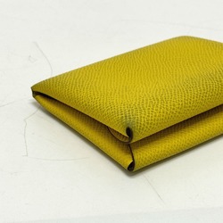 Hermes Coin Compartment coin purse Card Case Card Case Jaune yellow