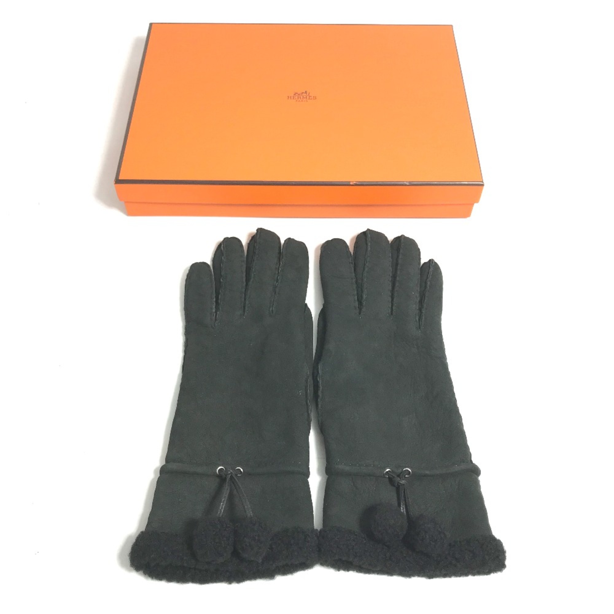 Hermes Glove gloves Black