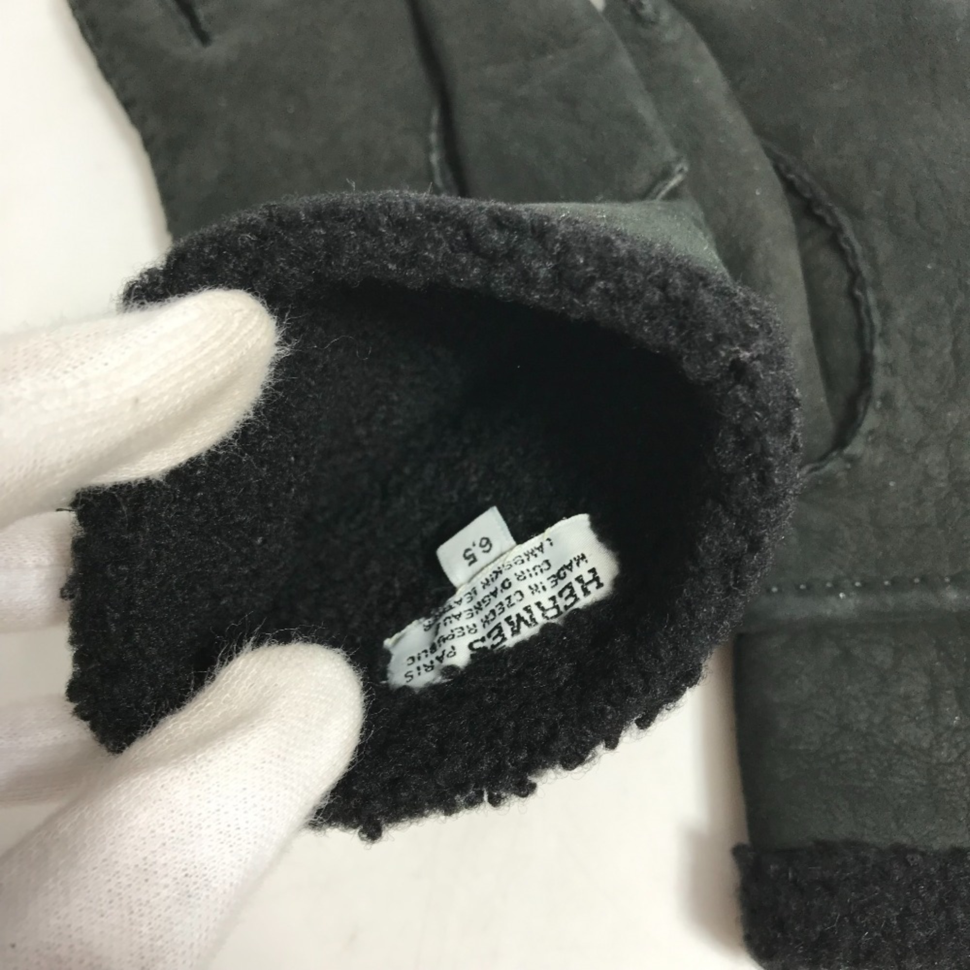 Hermes Glove gloves Black