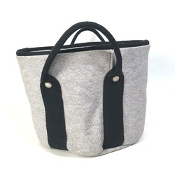 Hermes Bag basket Bucket Hand Bag Ecru gray