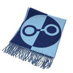 Hermes Fashion Accessories fringe Scarf blue