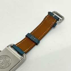 Hermes CC3-510 2 time zone Wristwatch Silver Blue gene