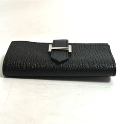 Hermes HHardware key 4-Ring Key Case Black SilverHardware