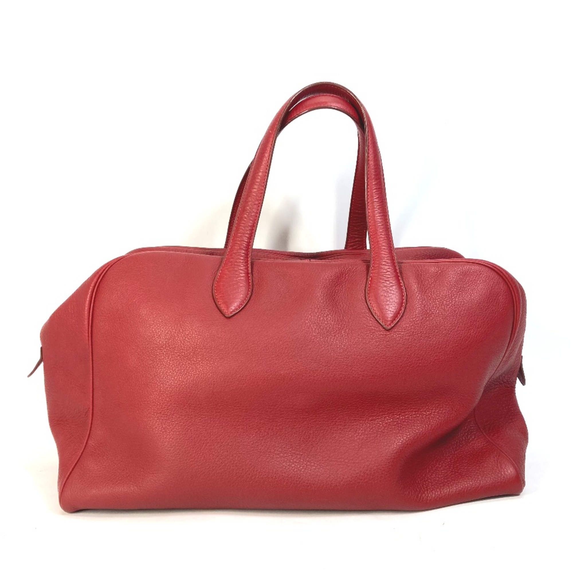 Hermes Shoulder Bag travel bag Duffle Bag Rouge Viff Red