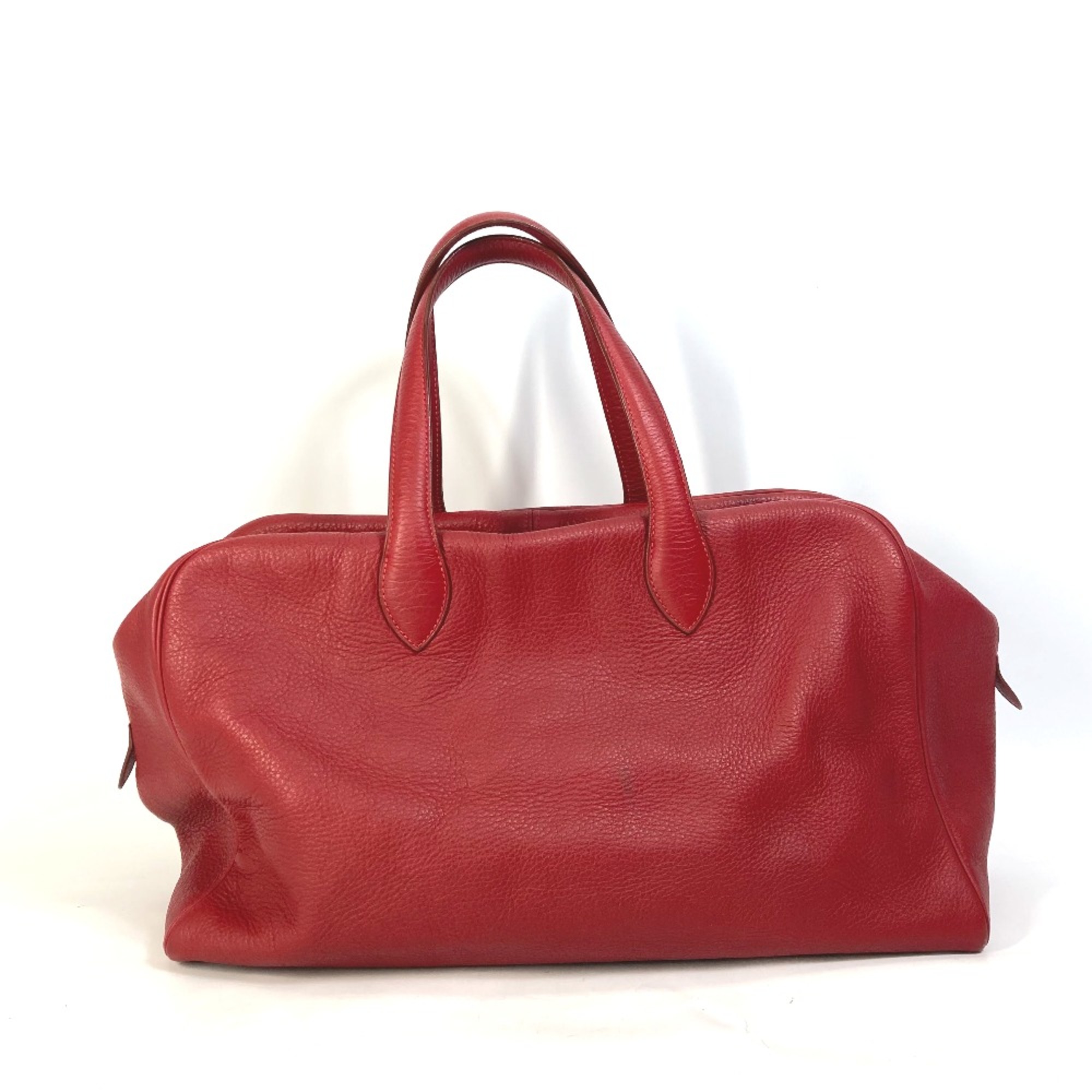 Hermes Shoulder Bag travel bag Duffle Bag Rouge Viff Red